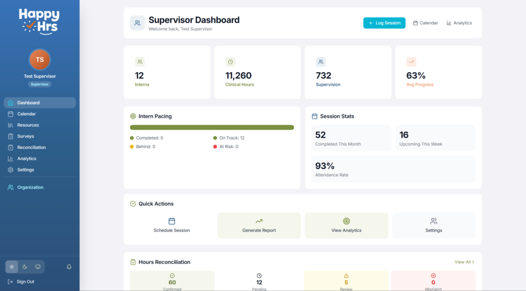Intern Management Dashboard